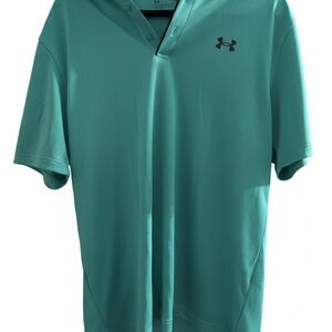Under Armour Men's Tech Polo in a light teal SZ Large nwot